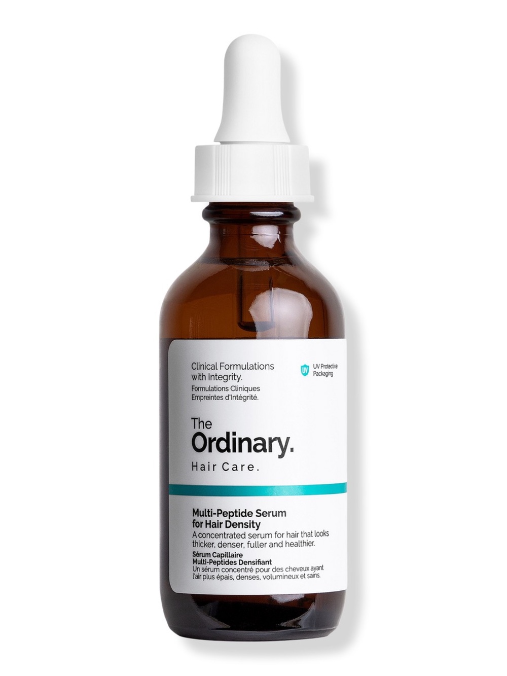 The Ordinary Hair Care Multi-Peptide Serum — White & Brown & Teal